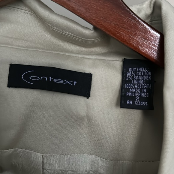 Jacket, tan, like new - Picture 3 of 4